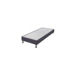 Sommier tapissier 90x190 cm avec renfort lombaire anthracite - dreamo Sommier tapissier 90x190 cm avec renfort lombaire anthracite - dreamo