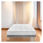 Bysommiflex - sommier tapissier gris 70x200x2 (140x200)fabrication francaise artisanalepieds offerthauteur ...