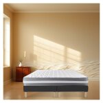 Sommier tapissier noir 140x190fabrication francaise artisanalepieds offerthauteur avec pieds 27cm