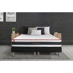 Somness - ensemble matelas sommier energy 200 x 200 cm - couleur : noir