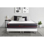 Somness - ensemble matelas sommier regen 160 x 200 cm - couleur : blanc Somness - ensemble matelas sommier regen 160 x 200 cm - couleur : blanc