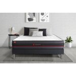Somness - ensemble matelas sommier regen 180 x 200 cm - couleur : noir