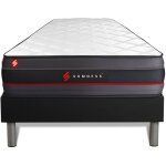 Somness - ensemble matelas sommier regen 90 x 190 cm - couleur : noir
