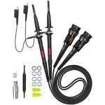 Sondes � clip pour oscilloscope 200mhz, sonde d'extr�mit� bnc enti�rement isol�e avec kit d'accessoires ...
