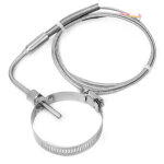Sonde coud�e en acier inoxydable avec cercle r�tractable, capteur de temp�rature de type k, ligne de ...