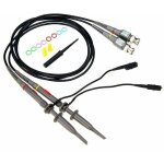 Alovez - sonde d'oscilloscope p6100 100 mhz avec kit complet de cordons de test bnc vers minigrabber