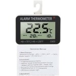 Sonde de testeur de temprature de thermomtre d'alarme de rfrigrateur numrique lcd pour rfrigrateur ...