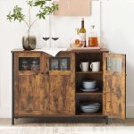 Vasagle - buffet, avec placard 3 portes, 100 x 35 x 75 cm, meuble de rangement pour salle à manger, cadre ... Vasagle - buffet, avec placard 3 portes, 100 x 35 x 75 cm, meuble de rangement pour salle à manger, cadre ...