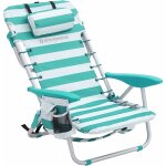 Chaise de plage portable avec appui - t�te, si�ge d?ext�rieur, dossier haut r�glable jusqu'� 180 �, avec ...