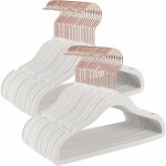 Cintres en velours pour enfants, lot de 50, avec crochets rose gold, antiglisse, modèle enfant, pour ... Cintres en velours pour enfants, lot de 50, avec crochets rose gold, antiglisse, modèle enfant, pour ...