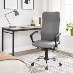 Songmics - fauteuil de bureau, chaise ergonomique, siège rembourré pivotant, en tissu, hauteur réglable, ... Songmics - fauteuil de bureau, chaise ergonomique, siège rembourré pivotant, en tissu, hauteur réglable, ...