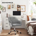 Songmics - fauteuil de bureau, chaise pivotanteconfortable, siège ergonomique, réglable en hauteur, charge ... Songmics - fauteuil de bureau, chaise pivotanteconfortable, siège ergonomique, réglable en hauteur, charge ...
