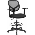 Songmics - fauteuil de bureau, sige ergonomique, tabouret, avec repose - pieds rglable en hauteur, ...