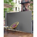 Paravent ext�rieur 200 x 350 cm (h x l) store lat�ral brise - vue r�tractable paravent retractable - ...
