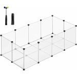 Songmics parc enclos, cage, clture, avec plancher, intrieur, modulable, transparent, en plastique, ...
