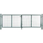 Songmics portillon de jardin, portail de cl�ture, porte de jardin, avec serrure et 3 cl�s, 310 x 100 ...