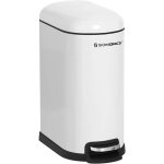 Songmics poubelle de salle de bain 10l, petit, couvercle, poubelle à pédale pour toilettes, compact, ... Songmics poubelle de salle de bain 10l, petit, couvercle, poubelle à pédale pour toilettes, compact, ...
