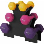 Songmics - set halt�re, 3 paires, 2 x 1 kg, 2 x 1, 5 kg, 2 x 2 kg, support de rangement, rev�tement en ...