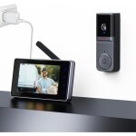 Sonnette sans fil avec camera et ecran visiophone caméra de sonnette 1080p avec Écran sans app interphone ... Sonnette sans fil avec camera et ecran visiophone caméra de sonnette 1080p avec Écran sans app interphone ...