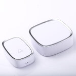 Sonnette sans fil, sonnette �tanche de 300 m de port�e, sonnette sans fil avec 1 �metteur et 1 r�cepteur ...