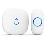 Sonnette sans fil exterieur etanche, doorbell avec 1 r�cepteurs + 1 �metteur � pile, 58 m�lodies carillon, ...