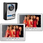 Sonnette vid�o filaire 7 pouces, kit de construction pour villa et maison, interphone bidirectionnel ...