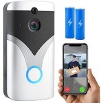 Sonnette vido sans fil, sonnette connecte compatible alexa fonctionnant avec google assistant, sonnette ...