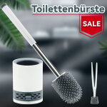 2 en 1 brosse pour toilettes en silicone sans percer avec pincette & support de brosse pour toilettes ... 2 en 1 brosse pour toilettes en silicone sans percer avec pincette & support de brosse pour toilettes ...