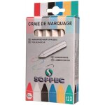 Bote de 12 craies de marquage - blanc