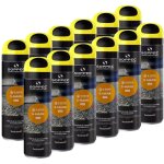 Soppec pack de 12 traceurs de chantier fluorescent jaune 6 mois s mark - a�rosol 500ml