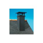 Poujoulat - sortie de toit tradinov pente 64  73% 230 clas noir lisse tcp 70 - 230s - 01230403 noir ...