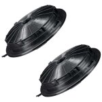 Sos accessoire lot de 2 filtres  charbon pour hotte cr230, 484000008655 airlux, candy, climadiff, rosieres ...