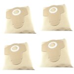 Sos accessoire lot de 4 sacs pour aspirateur aquavac acsacpap38l