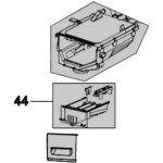Sos accessoire bac  lessive, bac  dtergent repre 44 pour lave - linge thomson 159a24
