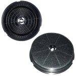 Sos accessoire lot de deux filtres charbon rond type 180 cr300 190x40 mm pour hotte ariston hotpoint ...