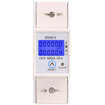 Sous compteur �lectrique monophas� 80a max modulaire, simple tarif, affichage lcd, remise a z�ro partielle ...