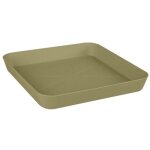 Soucoupe loft carr�e 22cm vert cendr� - elho