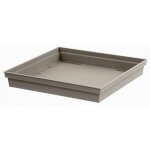 Eda - soucoupe plastique carr� toscane pot carr� 22 l 26, 7 x 26, 7