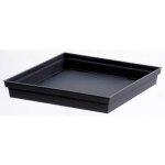 Eda - soucoupe plastique carré toscane pot carré 22 l 26, 7 x 26, 7 anthracite Eda - soucoupe plastique carré toscane pot carré 22 l 26, 7 x 26, 7 anthracite