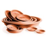 Soucoupe ronde cm. 26 couleur terre cuite pour pot de fleur bama 20105