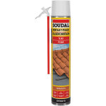 Soudal ? mousse polyur�thane expansive 750ml ? collage rapide pour tuiles et panneaux ? r�sistante � ...