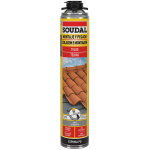 Soudal ? mousse polyur�thane expansive pour carrelage gris 750ml ? collage rapide tuiles et panneaux ...