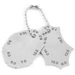 Soudure d'angle soudure de joint en t, jauge d'angle de soudure soudure controle jauge profondeur de ...