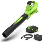 Souffleur 24v greenworks - 177 km / h - batterie 4, 0ah et chargeur - bl24l411 - 01