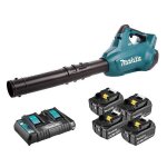 Souffleur  batterie makita dub362pt4 lxt 36v (2x18v) (4x5ah) + chargeur double dc18rd
