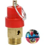 Soupape de s�curit� pour compresseur d'air comprim� g1 / 4 filetage ext�rieur 115 psi pression de r�glage ...