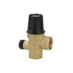 Soupape sanitaire avec prise mano 7 bar. entree f1 / 2''. sortie f1 / 2'' p. kw 191. pkcal 165. 000 type ...