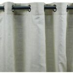 Soyance - rideau en coton et effet soie � oeillets �cru 130x250