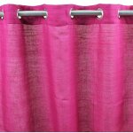 Thedecofactory - soyance - rideau en coton et effet soie à oeillets fuchsia 130x250 Thedecofactory - soyance - rideau en coton et effet soie à oeillets fuchsia 130x250