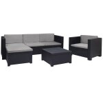 Sp - berner - ensemble jardin / terrasse canapé + fauteuil + table manhattan graphite sp berner Sp - berner - ensemble jardin / terrasse canapé + fauteuil + table manhattan graphite sp berner